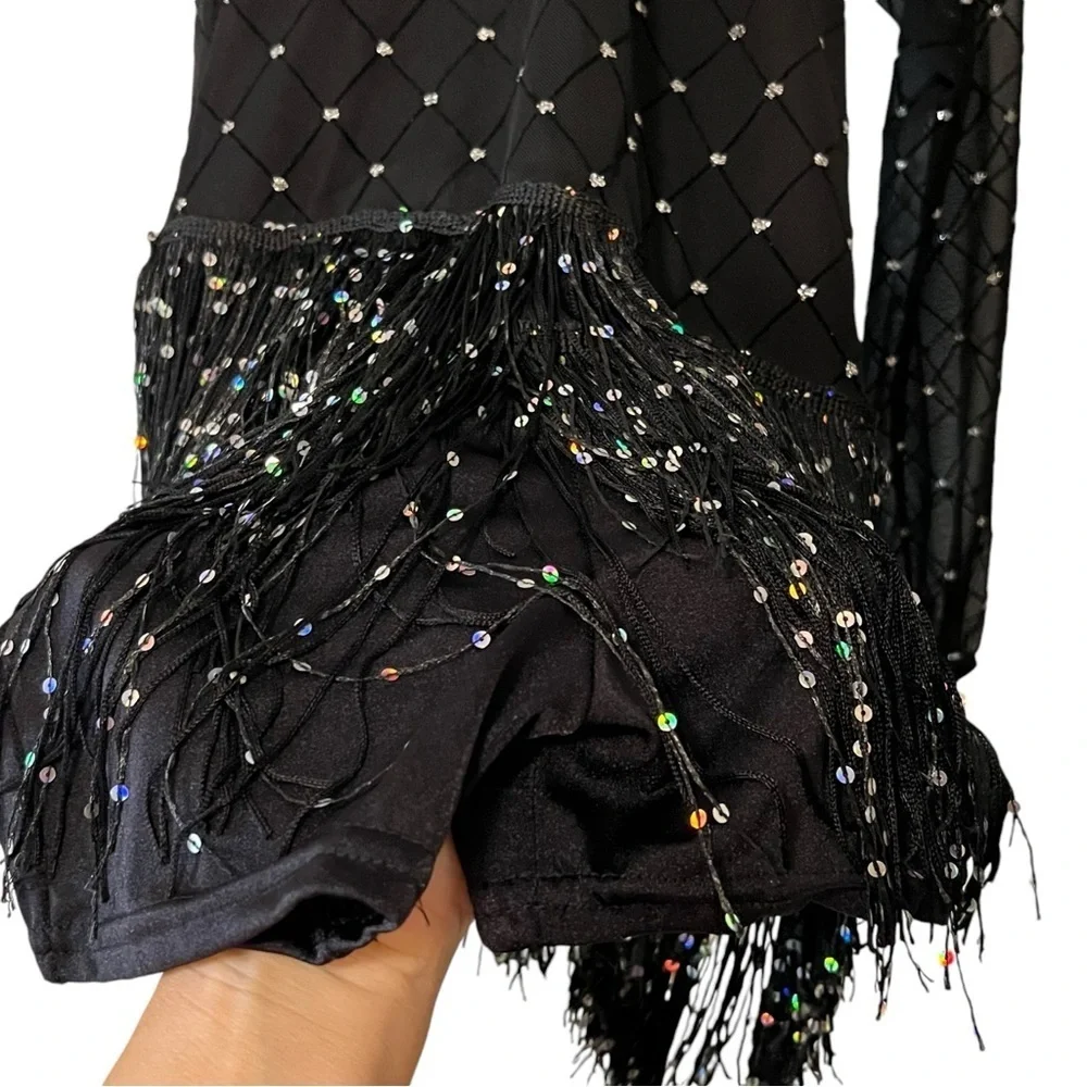 Revolution Dance Girl’s Flapper Dress STYLE #RC17029 COLOR: Black Large Child
